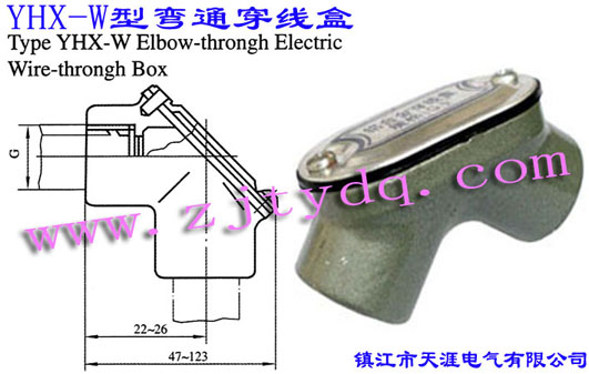 YHX-W型彎通穿線盒Type YHX-W Elbow-through Electric Wire-through Box
